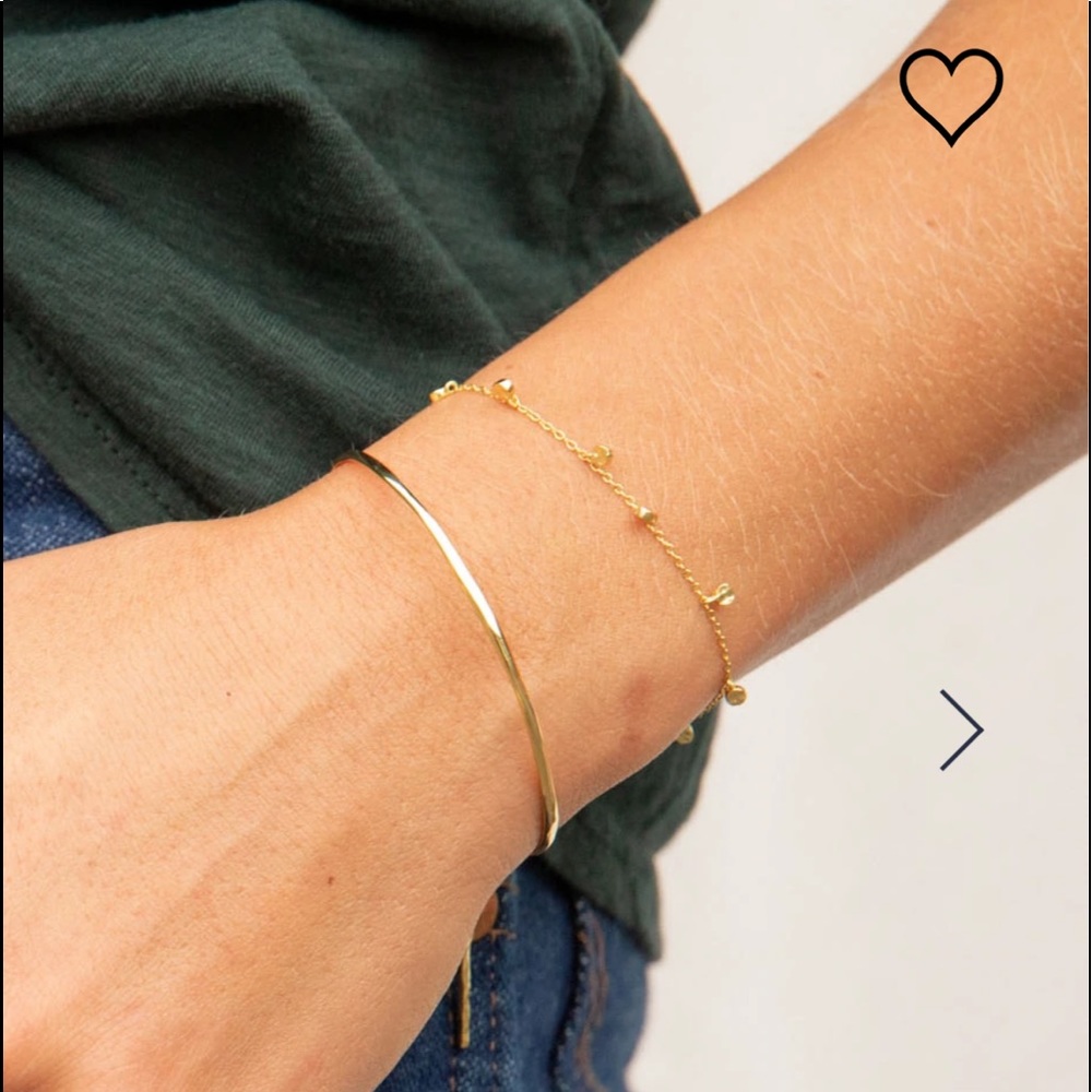 Simple gold bracelets